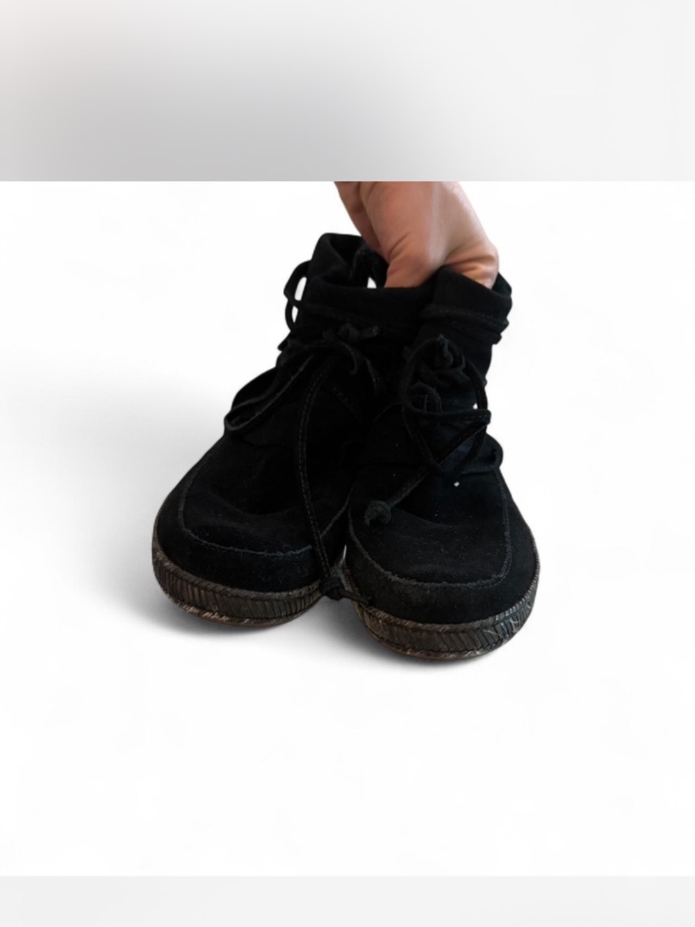 UGG Women’s Black Suede Moccasin Boots - Picture 5 of 7